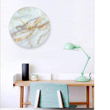 Nara – Wandklok met Marmerlook en Minimalistisch Design