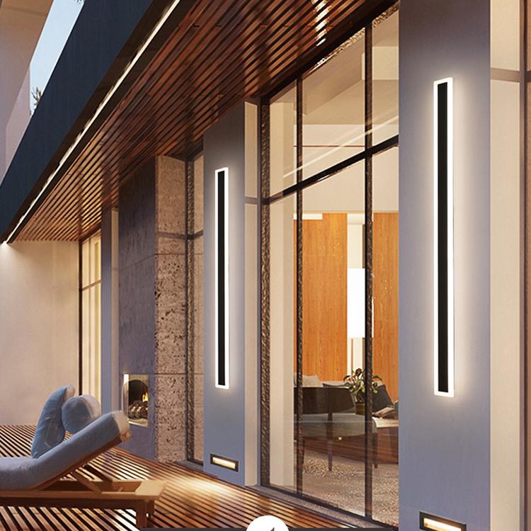 Nara – Minimalistische Buitenlamp met Strakke LED-lijn