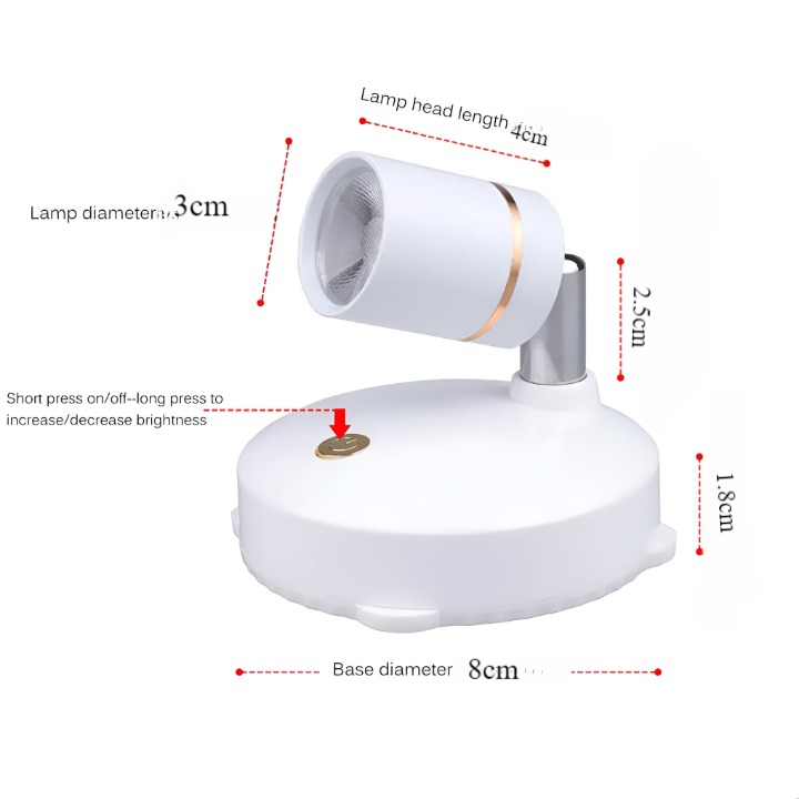Nara – Mini LED Spotlight Dimbaar met Afstandsbediening