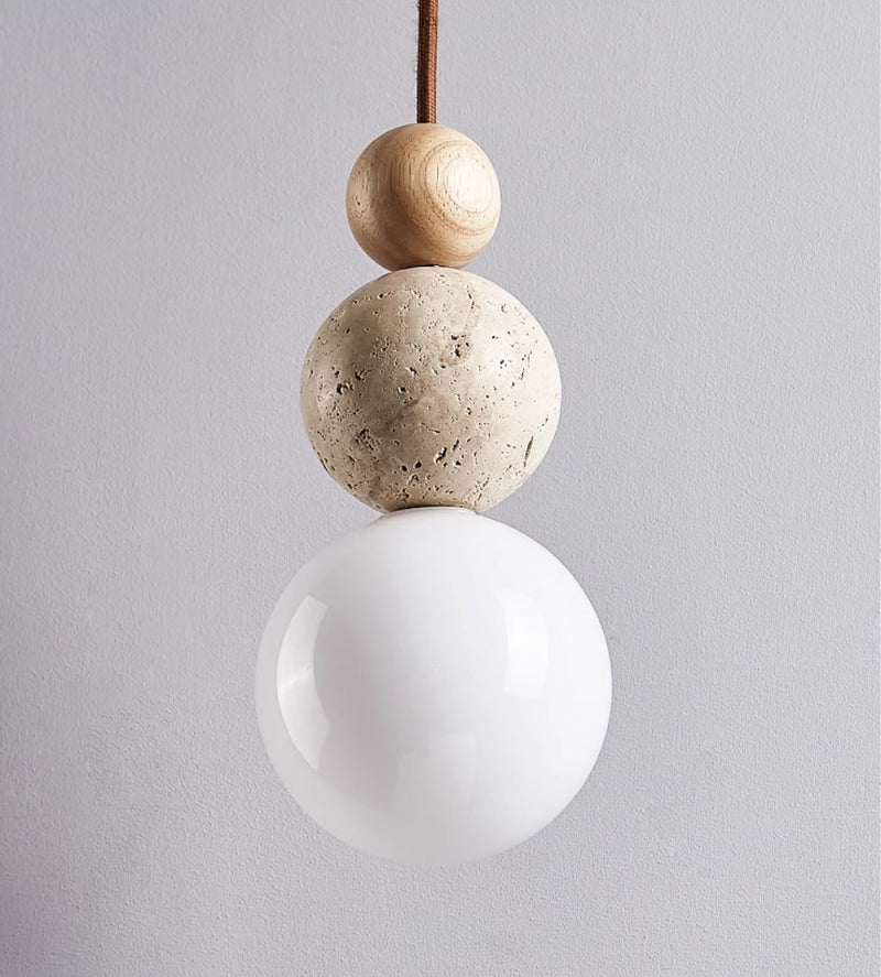 Travertine Lava Stone Hanglamp