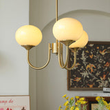 Pink Glow – Plafondlamp met gouden afwerking en roze glazen kappen
