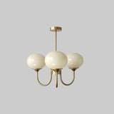 Pink Glow – Plafondlamp met gouden afwerking en roze glazen kappen
