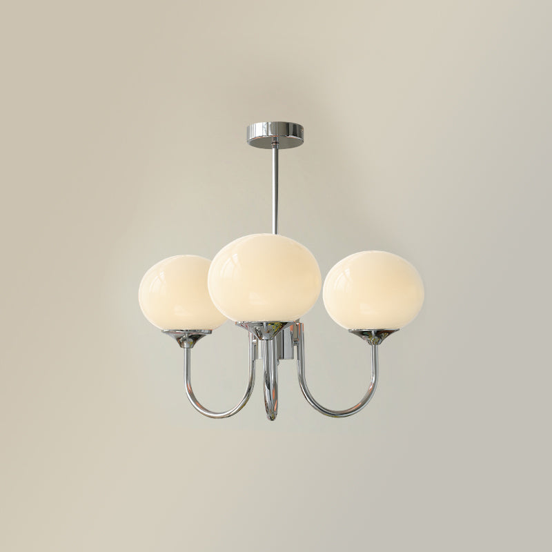 Pink Glow – Plafondlamp met gouden afwerking en roze glazen kappen