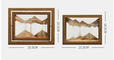 Nara – Zandkunstwerk met Houten Frame en Draaiend Effect
