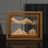 Nara – Zandkunstwerk met Houten Frame en Draaiend Effect