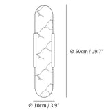 Melange Elongated – Wandlamp van albast met messing detail
