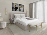 Melange Elongated – Wandlamp van albast met messing detail