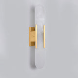 Melange Elongated – Wandlamp van albast met messing detail