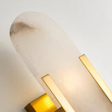 Melange Elongated – Wandlamp van albast met messing detail