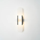 Melange Elongated – Wandlamp van albast met messing detail