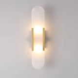 Melange Elongated – Wandlamp van albast met messing detail