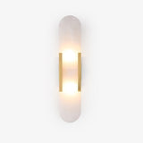 Melange Elongated – Wandlamp van albast met messing detail