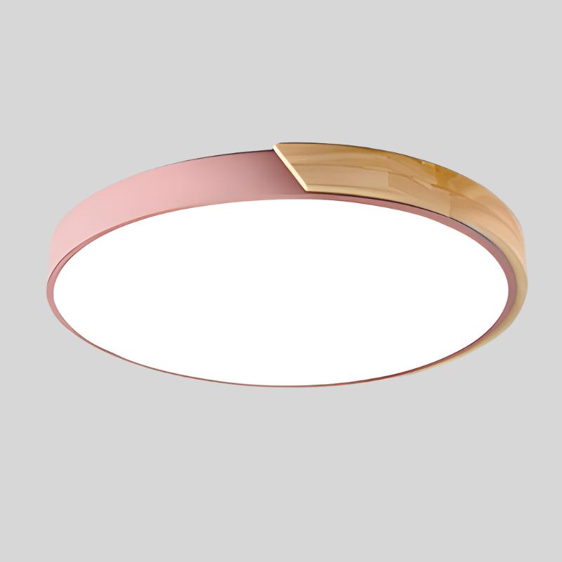 Nordic Wooden Macaron Plafondlamp