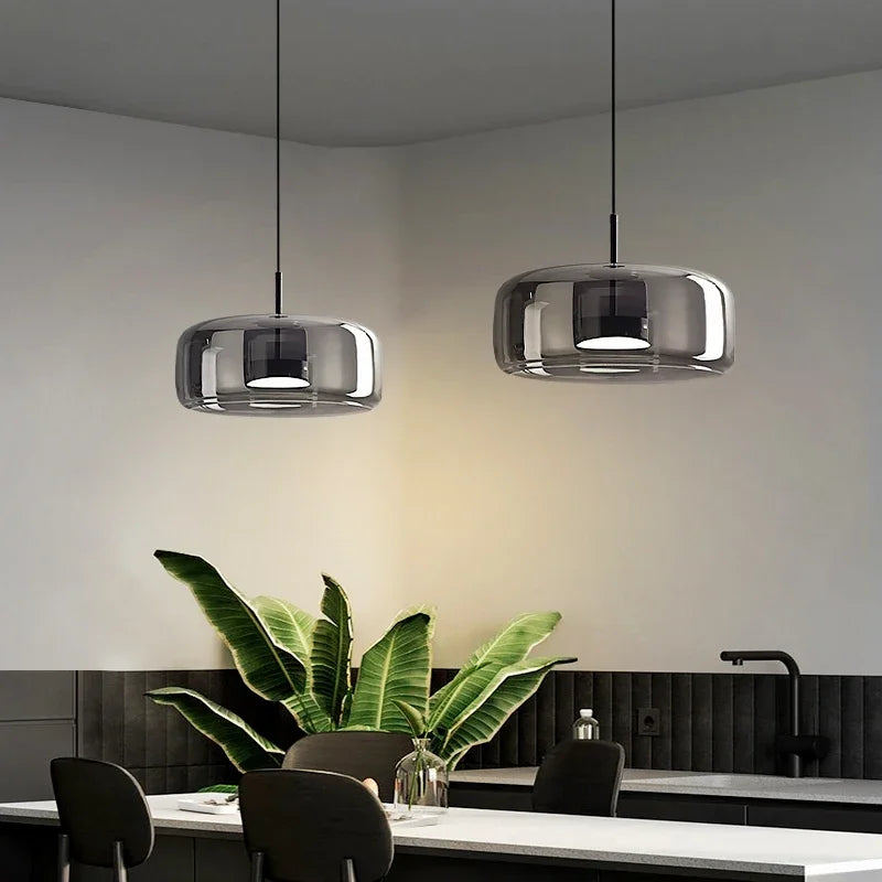 Nara – Minimalistische Glazen Hanglamp met Elegante Koepelvorm