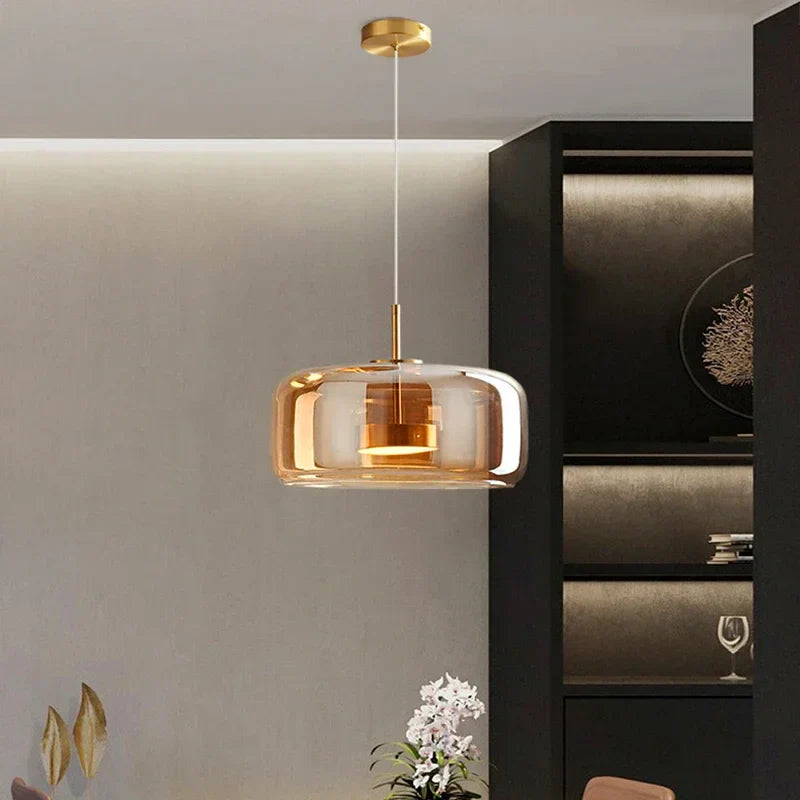 Nara – Minimalistische Glazen Hanglamp met Elegante Koepelvorm