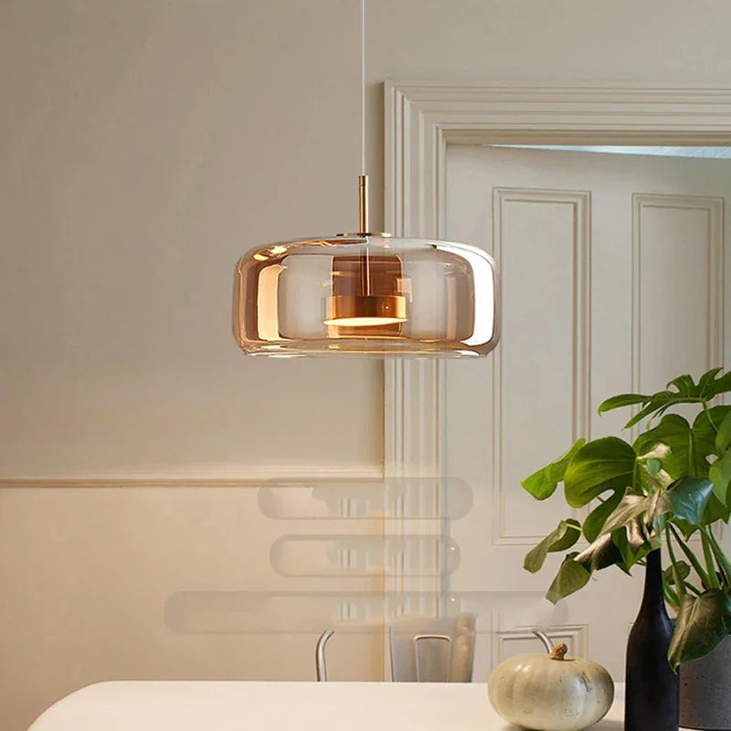 Nara – Minimalistische Glazen Hanglamp met Elegante Koepelvorm