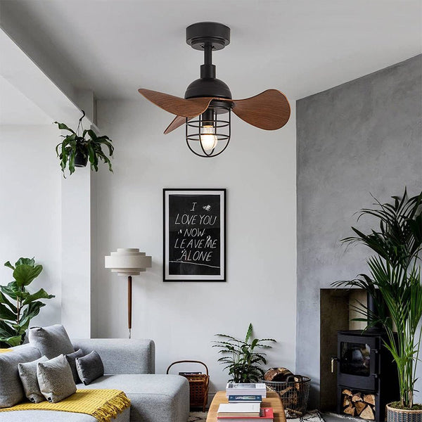Maison Nara – Plafondlamp met Ventilator in Walnootlook