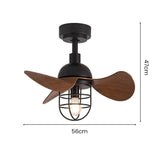 Maison Nara – Plafondlamp met Ventilator in Walnootlook
