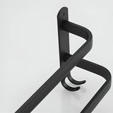 NARA - 3-laags Handdoekhouder zonder boren - Zwart Aluminium Wandmontage 6