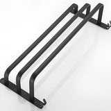 NARA - 3-laags Handdoekhouder zonder boren - Zwart Aluminium Wandmontage 7