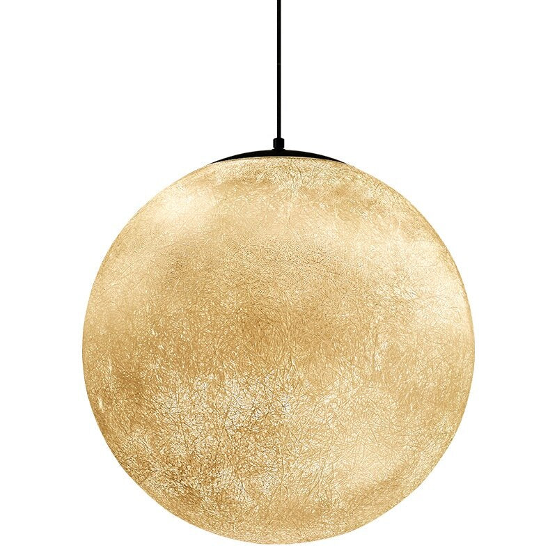 NARA - 3D Maan Hanglamp met Touch Control en LED Verlichting voor Slaapkamer - Modern Design 4