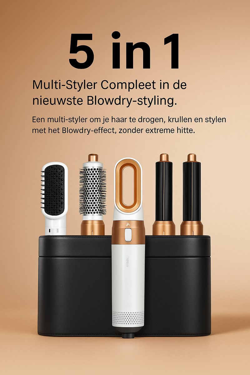 NARA - 5-in-1 Hairstyler met Krachtige Luchtstroom en Quick-Dry Technologie – Voor Drogen, Krullen en Stylen 4