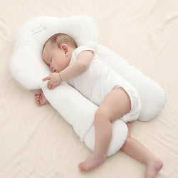 NARA - Antibacterieel Baby Kussen met Armuitsparing – Ademend Katoen – 72x42 cm – Geschikt voor 0-2 jaar 0