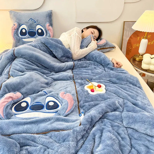 NARA - CozyNest™ Deken met Kussen - Ruimtebesparend Pluche Comfort voor Binnengebruik 0