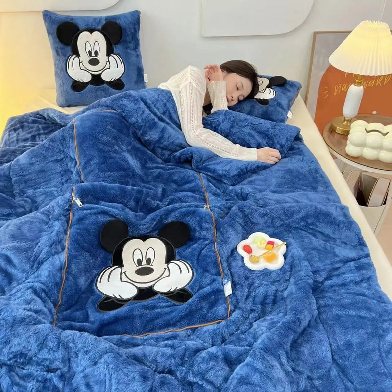 NARA - CozyNest™ Deken met Kussen - Ruimtebesparend Pluche Comfort voor Binnengebruik 10