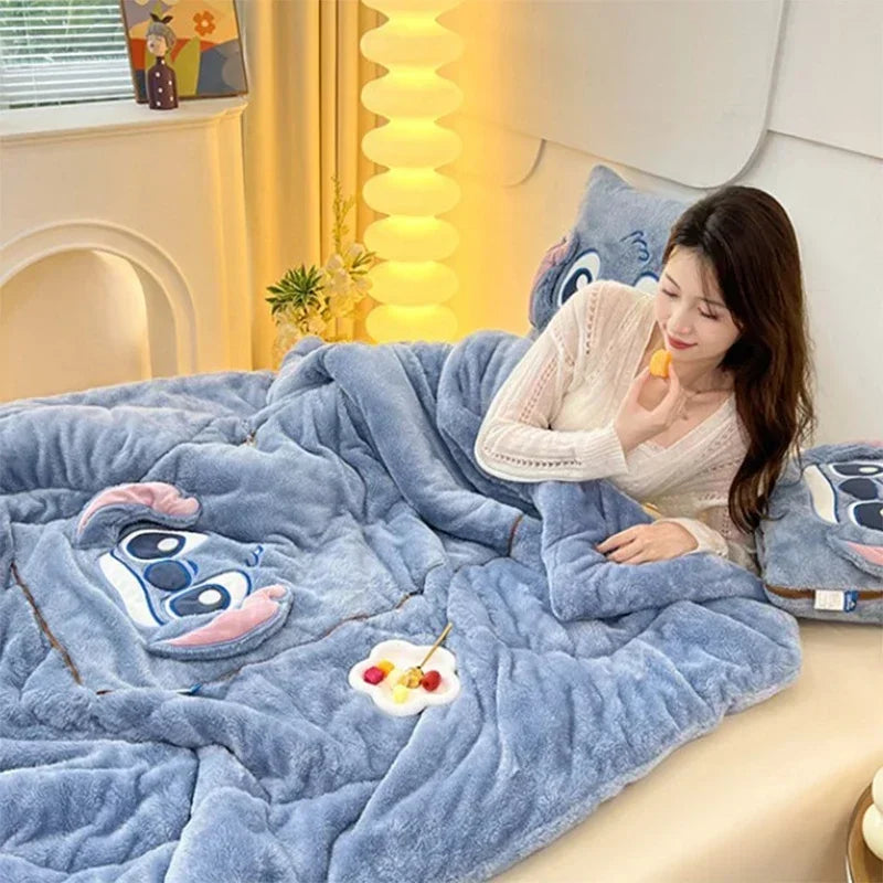 NARA - CozyNest™ Deken met Kussen - Ruimtebesparend Pluche Comfort voor Binnengebruik 2
