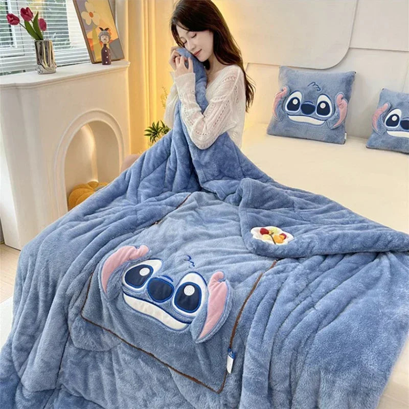 NARA - CozyNest™ Deken met Kussen - Ruimtebesparend Pluche Comfort voor Binnengebruik 3
