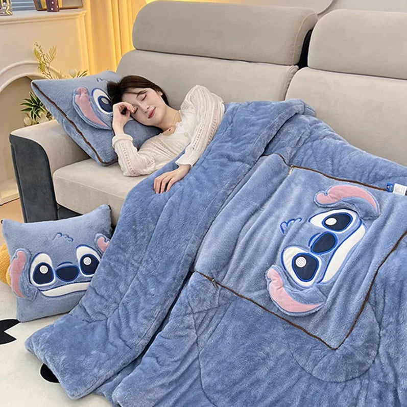 NARA - CozyNest™ Deken met Kussen - Ruimtebesparend Pluche Comfort voor Binnengebruik 4