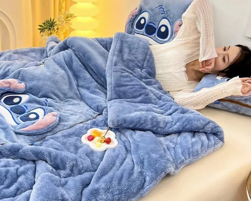 NARA - CozyNest™ Deken met Kussen - Ruimtebesparend Pluche Comfort voor Binnengebruik 5