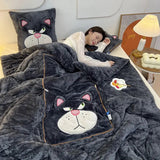 NARA - CozyNest™ Deken met Kussen - Ruimtebesparend Pluche Comfort voor Binnengebruik 7