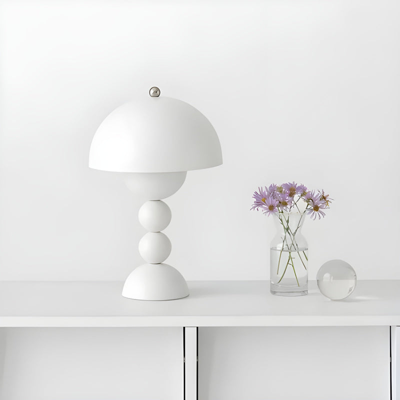 NARA - Dimbare Scandinavische Tafellamp met Bloemknopontwerp - Wit LED Design Lamp voor Slaapkamer en Woonkamer 11
