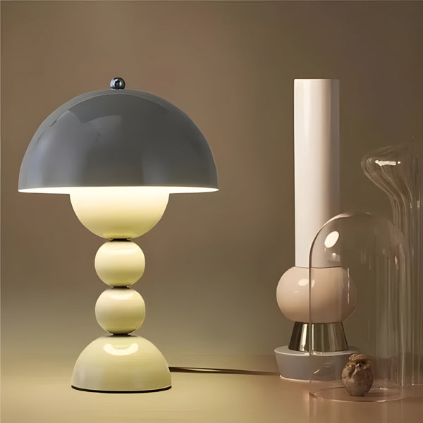 NARA - Dimbare Scandinavische Tafellamp met Bloemknopontwerp - Wit LED Design Lamp voor Slaapkamer en Woonkamer 1
