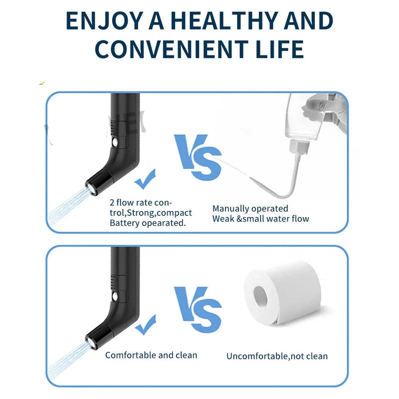 NARA - Draagbare Bidet Sprayer met Oplaadbare Batterij - 2.3L Hygiënische Reinigingsoplossing voor Reizen 3