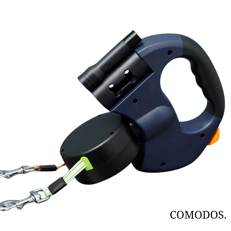 NARA - DuoStride™ Hondenriem met LED-Licht en Ergonomische Grip voor Twee Honden - 3m Lengte, Tangle-Free Design 9