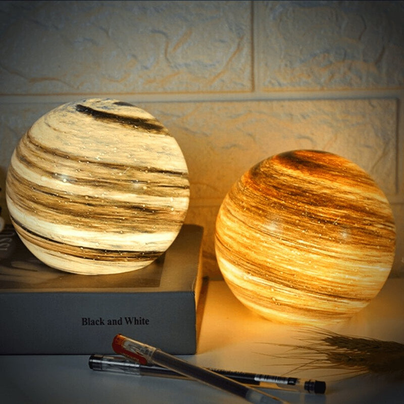 NARA - Elegante Glazen Maanlamp met 16 Kleuren en Afstandsbediening – Perfect voor Sfeervolle Interieurs 2