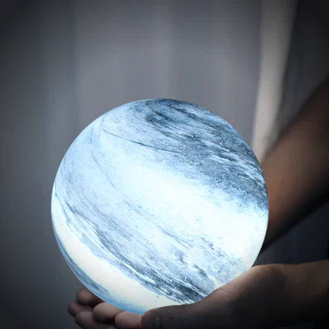 NARA - Elegante Glazen Maanlamp met 16 Kleuren en Afstandsbediening – Perfect voor Sfeervolle Interieurs 3