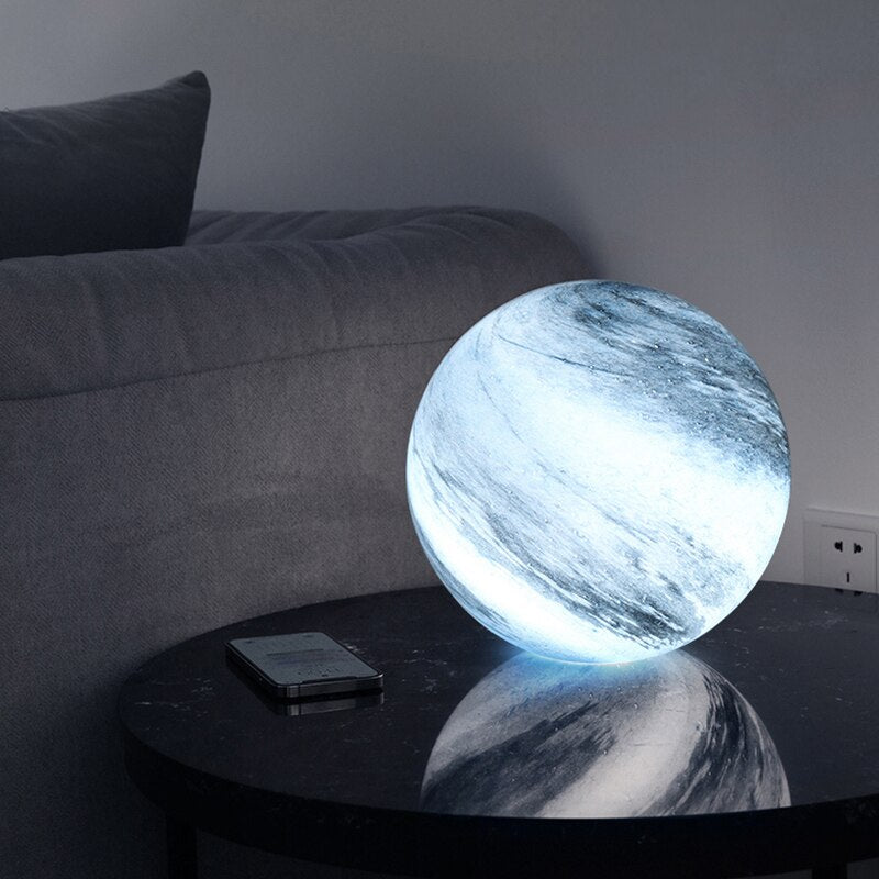 NARA - Elegante Glazen Maanlamp met 16 Kleuren en Afstandsbediening – Perfect voor Sfeervolle Interieurs 4