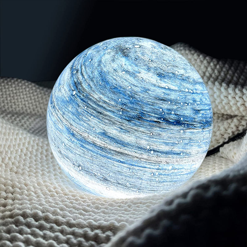 NARA - Elegante Glazen Maanlamp met 16 Kleuren en Afstandsbediening – Perfect voor Sfeervolle Interieurs 7