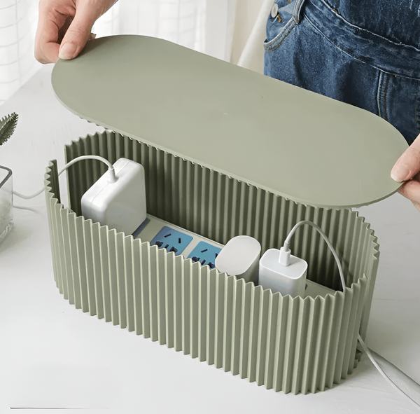 NARA - Elegante Kabelbox in Macaron Kleuren voor Stijlvolle Kabelorganisatie en Bescherming 0