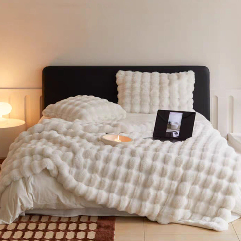 NARA - Fleece Deken 150x200 cm - Ultra-Zacht en Warm voor Koude Avonden - Neutraal Grijs 8