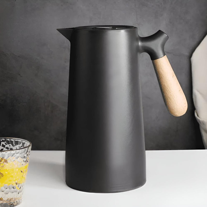 NARA - Geïsoleerde Karaf met Houten Handvat en Glazen Binnenvoering – 1 Liter 9