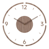 NARA - Grote Wandklok van Acryl en Hout met Stil Uurwerk – Modern Design voor Woonkamer en Kantoor 4