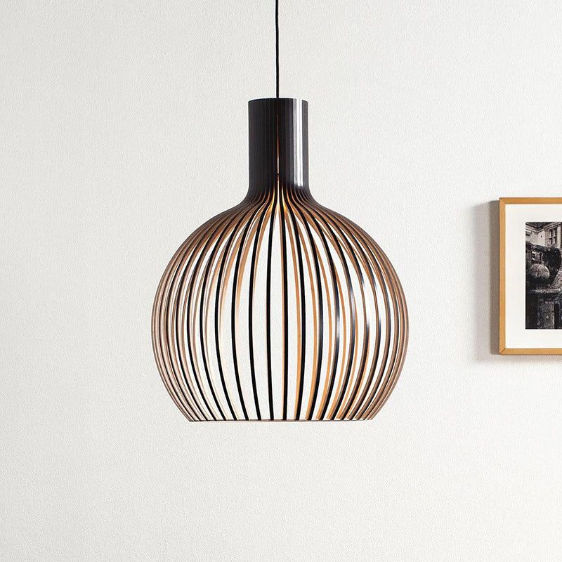 NARA - Handgemaakte Houten Hanglamp voor Eettafel en Woonkamer – Duurzaam en Uniek Design 4