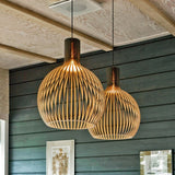 NARA - Handgemaakte Houten Hanglamp voor Eettafel en Woonkamer – Duurzaam en Uniek Design 9