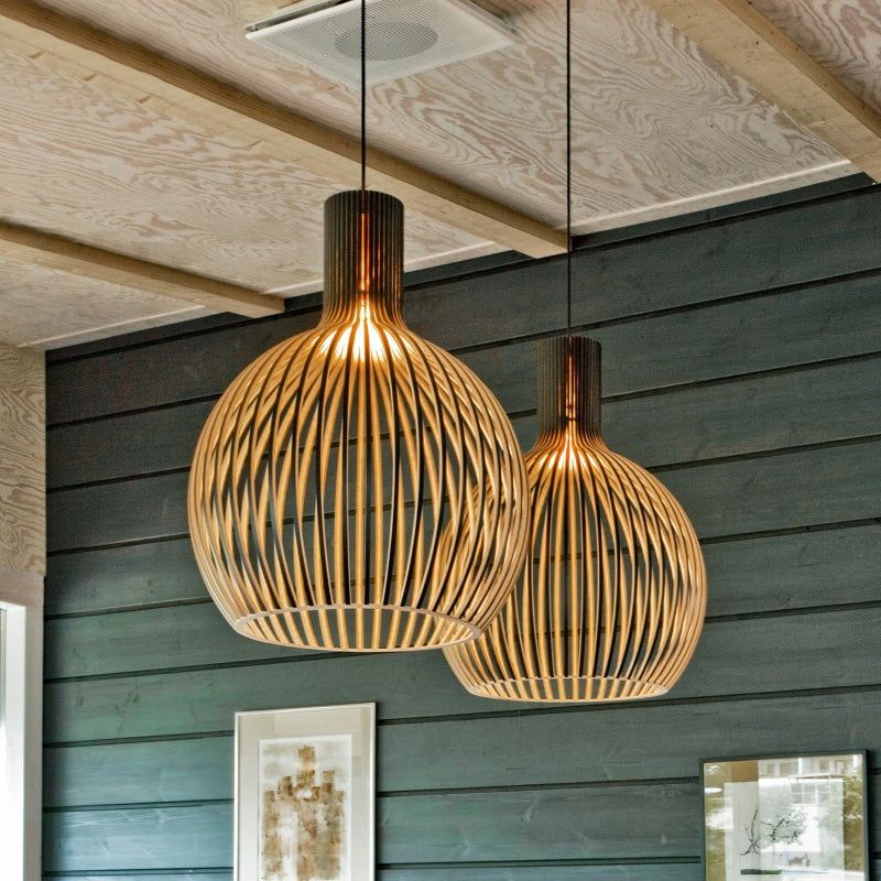 NARA - Handgemaakte Houten Hanglamp voor Eettafel en Woonkamer – Duurzaam en Uniek Design 9