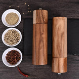 NARA - Houten Peper en Zoutmolen Set van Acacia met Keramisch Maalmechanisme – Stijlvolle Tafelaccessoires 5